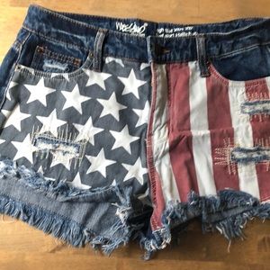 Highwaist Americana Jean shorts